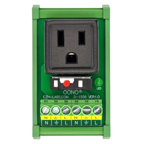 electrical din rail box|din rail 120v outlet.